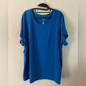St. John's Bay Vibrant Blue Short Sleeve Top